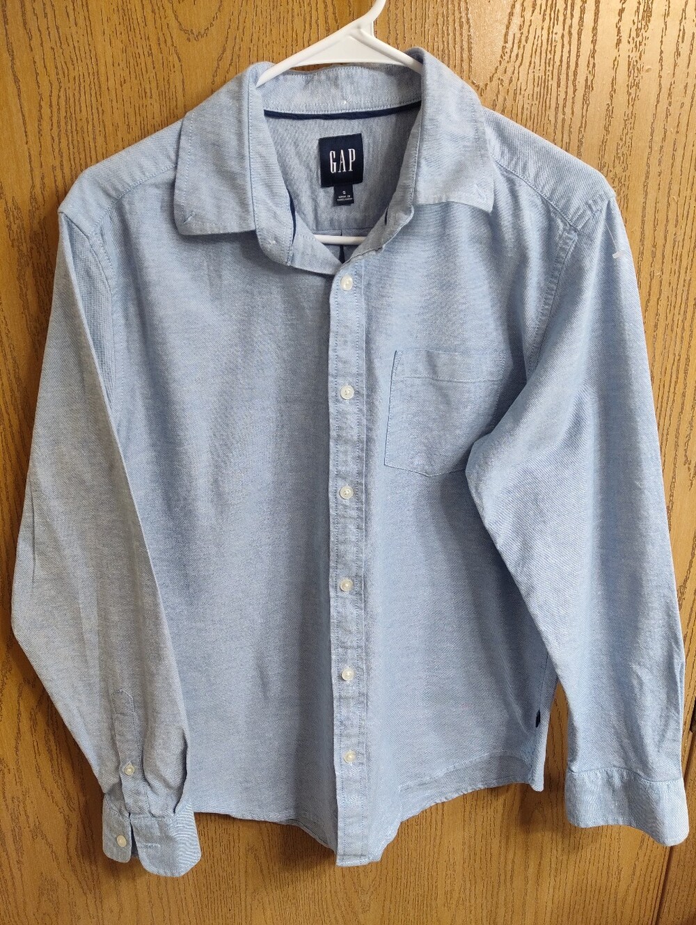 GAP Light Blue Casual Button-Down Shirt